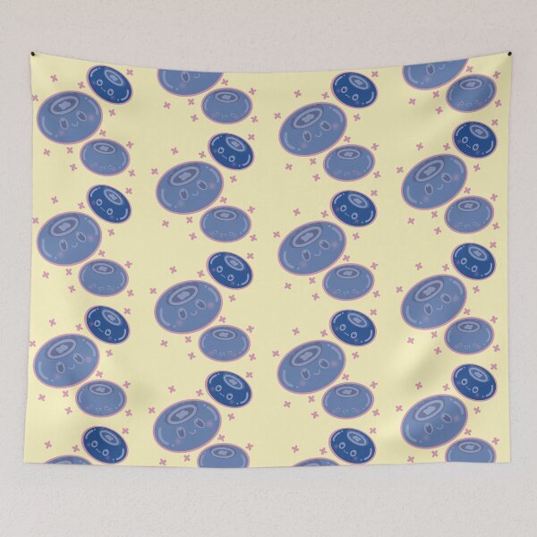Item preview, Cute Blueberries pattern designed and sold by Catphonesoup.