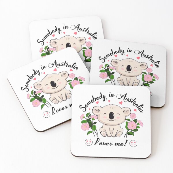 Item preview, Somebody In Australia Loves Me, Aussie koala  Australian Gift For men women Kids Boys Girls  designed and sold by Taylor  ART.
