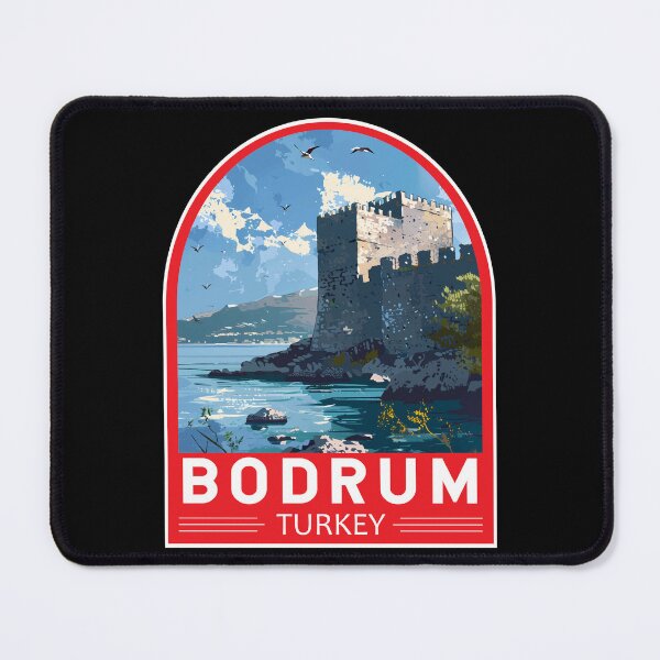 Item preview, Bodrum Turkey Travel Art Emblem designed and sold by KrisSidDesigns.