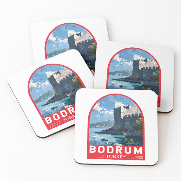Item preview, Bodrum Turkey Travel Art Emblem designed and sold by KrisSidDesigns.