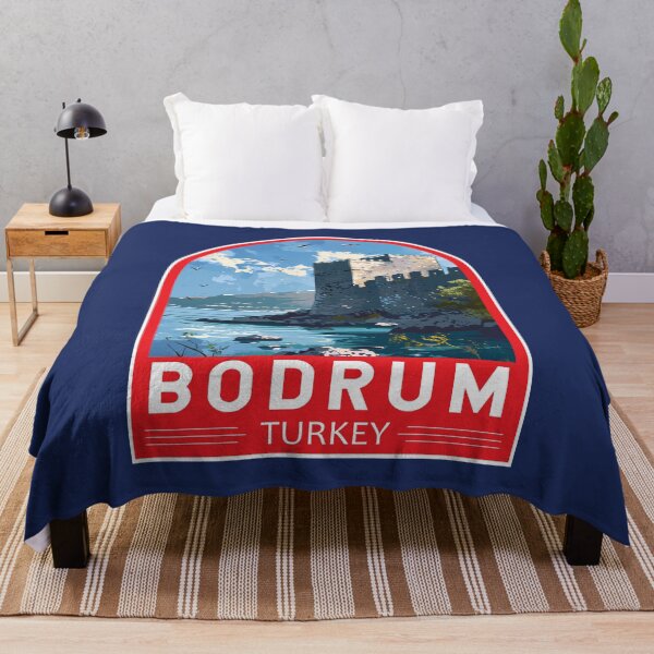 Item preview, Bodrum Turkey Travel Art Emblem designed and sold by KrisSidDesigns.