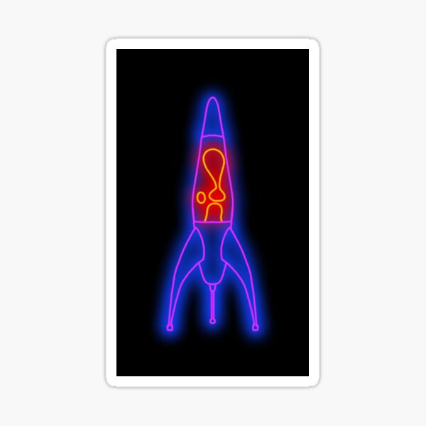 Item preview, UV IR Lava Lamp Series - Rocket designed and sold by Shadarinth.