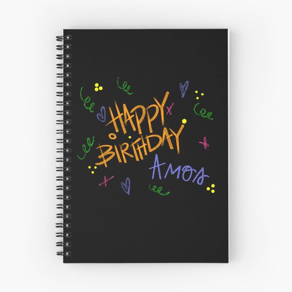 Item preview, HAPPY BIRTHDAY AMOS CUSTOM NAME  designed and sold by GIVENGRACE.ART.