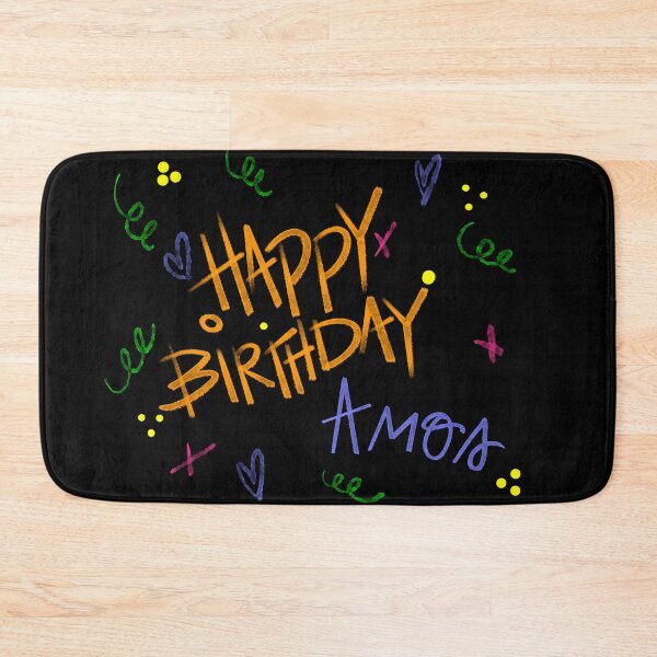 Item preview, HAPPY BIRTHDAY AMOS CUSTOM NAME  designed and sold by GIVENGRACE.ART.