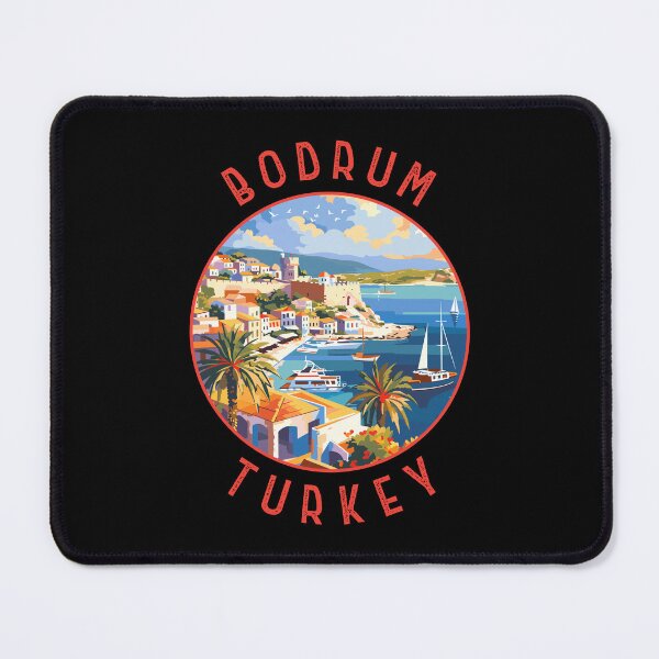 Item preview, Bodrum Turkey Retro Distressed Circle designed and sold by KrisSidDesigns.