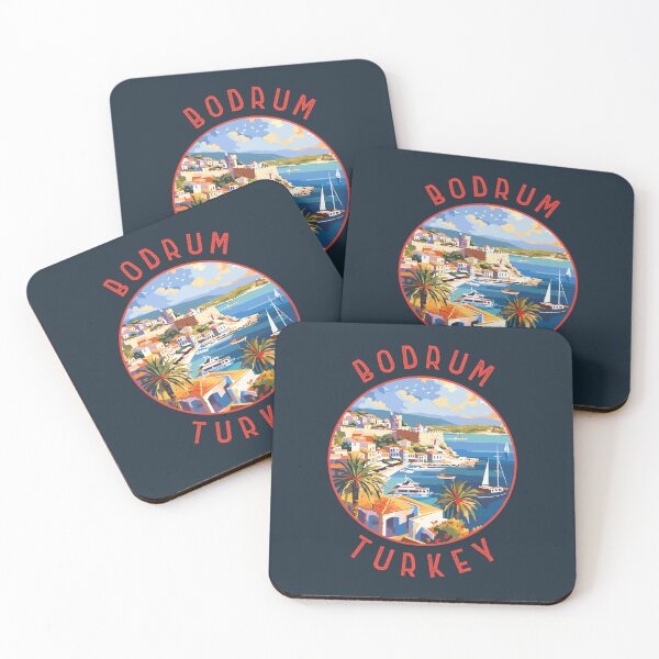 Item preview, Bodrum Turkey Retro Distressed Circle designed and sold by KrisSidDesigns.