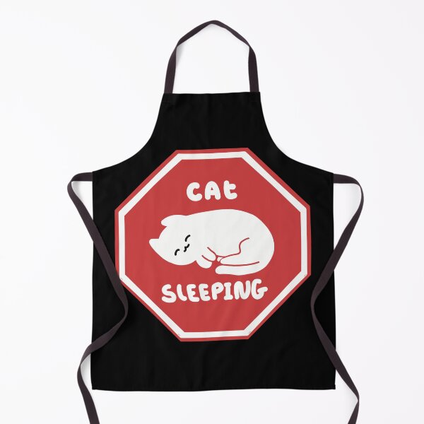 Item preview, Warning: Cat Sleeping, cute cat road sign designed and sold by Catphonesoup.