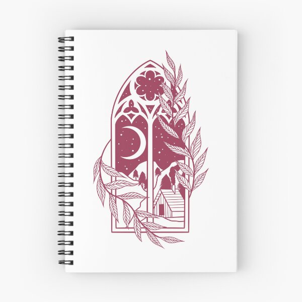 Item preview, Window View of Cabin in Pink, Traditional Tattoo Design designed and sold by Bethcust.
