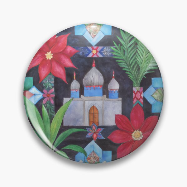 Item preview, Moroccan Pattern, islamic design with tiles, mosque and palm leaves designed and sold by patterncrow.