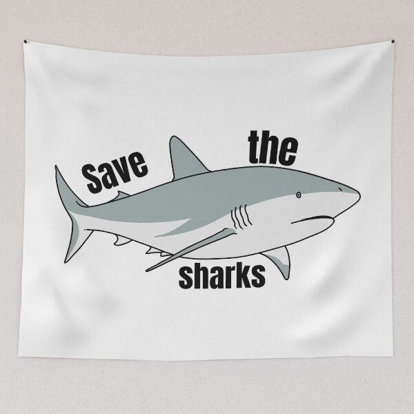 Item preview, save the sharks designed and sold by kestey.