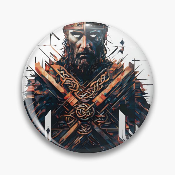 Item preview, The Spirit of The Celt King. Celtic Warrior in Ink Design designed and sold by CELTIC-DESIGNS.