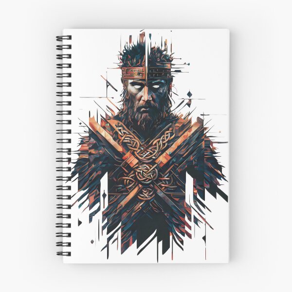 Item preview, The Spirit of The Celt King. Celtic Warrior in Ink Design designed and sold by CELTIC-DESIGNS.