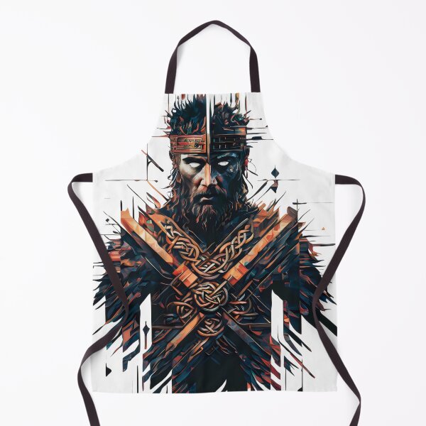 Item preview, The Spirit of The Celt King. Celtic Warrior in Ink Design designed and sold by CELTIC-DESIGNS.