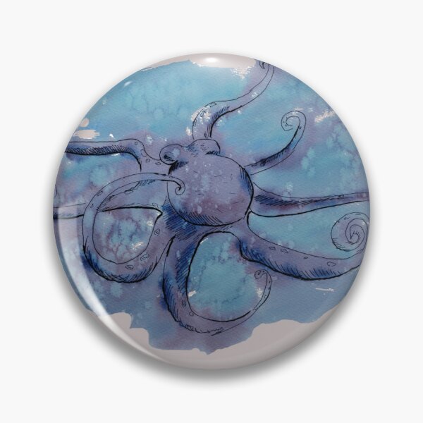 Item preview, Octopus in the blue water of the deep sea designed and sold by nakazanije.