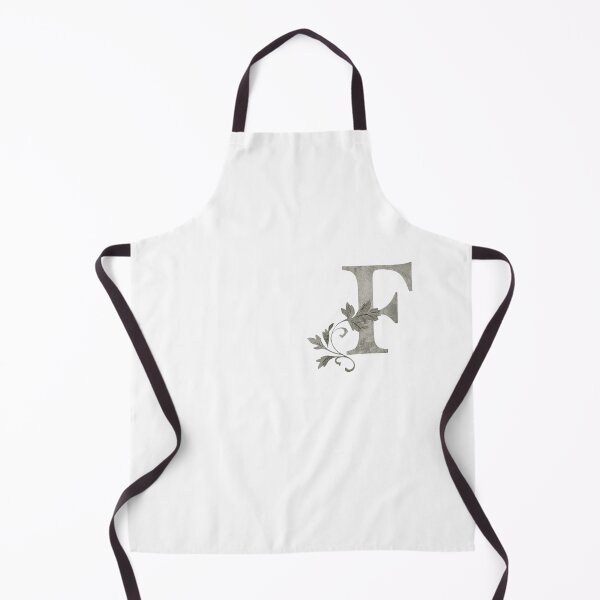 Item preview, Luxury Floral Monogram F: Elegant Grey and Silver Typography designed and sold by Fil4.