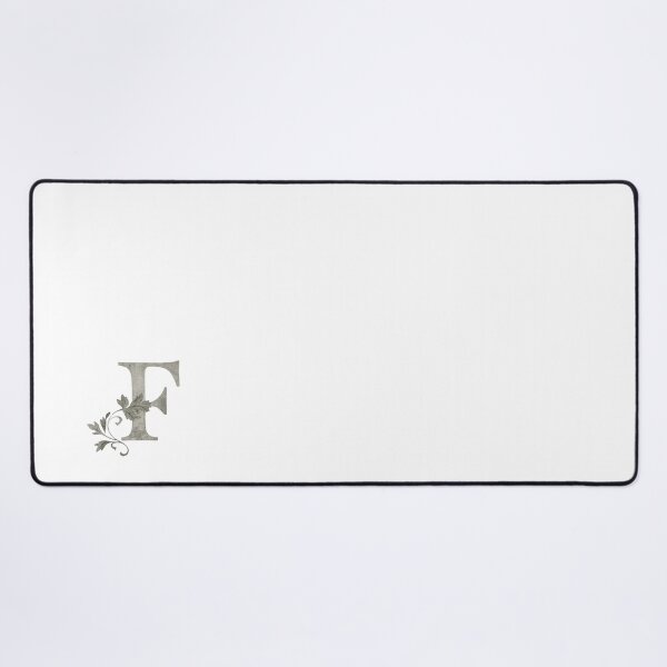 Item preview, Luxury Floral Monogram F: Elegant Grey and Silver Typography designed and sold by Fil4.