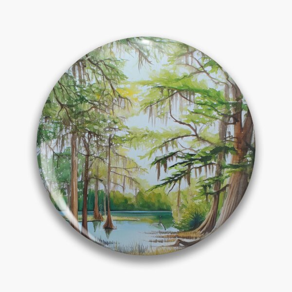 Item preview, Louisiana Swamp Scene  #2 Watercolor designed and sold by MotherOfMany87.
