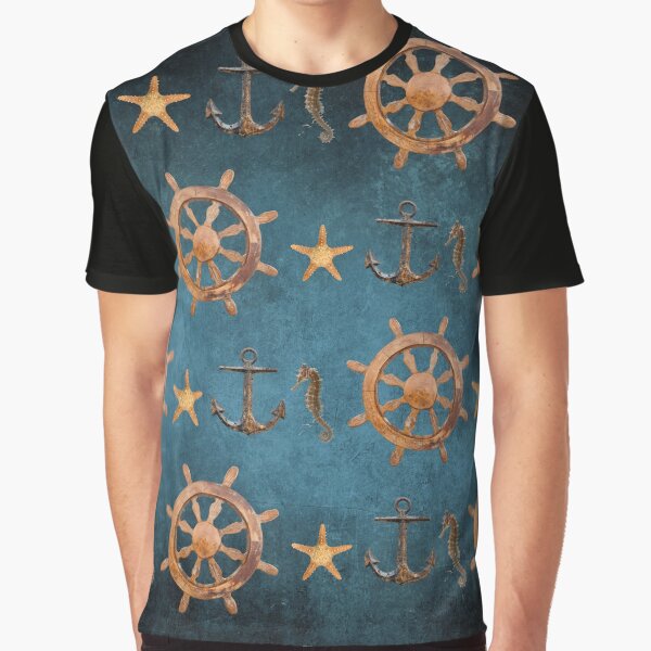 Item preview, Collage of Boat Anchor, Marine Life designed and sold by WhiteSoftPetals.