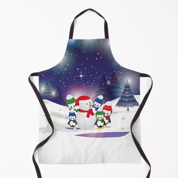 Item preview, Snowman with his penguin friends designed and sold by Folidee.