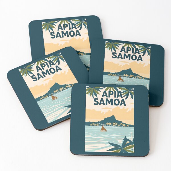 Item preview, A Vintage Travel Illustration of Apia - Samoa  designed and sold by GoodOldVintage.