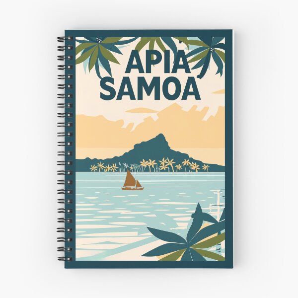 Item preview, A Vintage Travel Illustration of Apia - Samoa  designed and sold by GoodOldVintage.