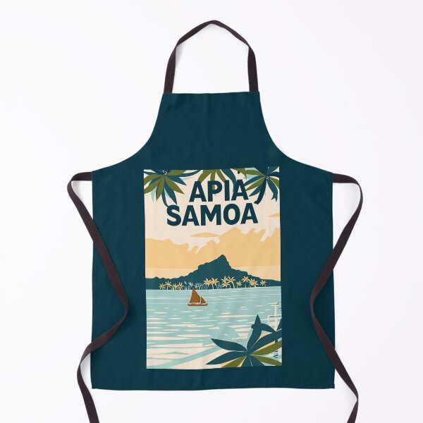 Item preview, A Vintage Travel Illustration of Apia - Samoa designed and sold by GoodOldVintage.