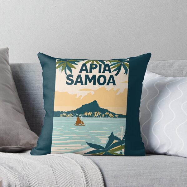 Item preview, A Vintage Travel Illustration of Apia - Samoa  designed and sold by GoodOldVintage.