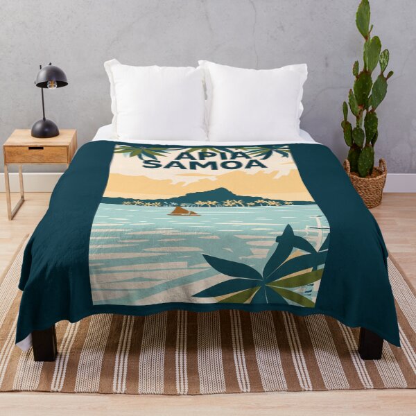 Item preview, A Vintage Travel Illustration of Apia - Samoa  designed and sold by GoodOldVintage.