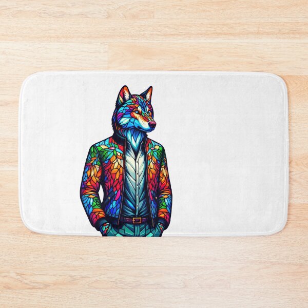 Item preview, Stained Glass Wolf Man designed and sold by Catherine Harrison.