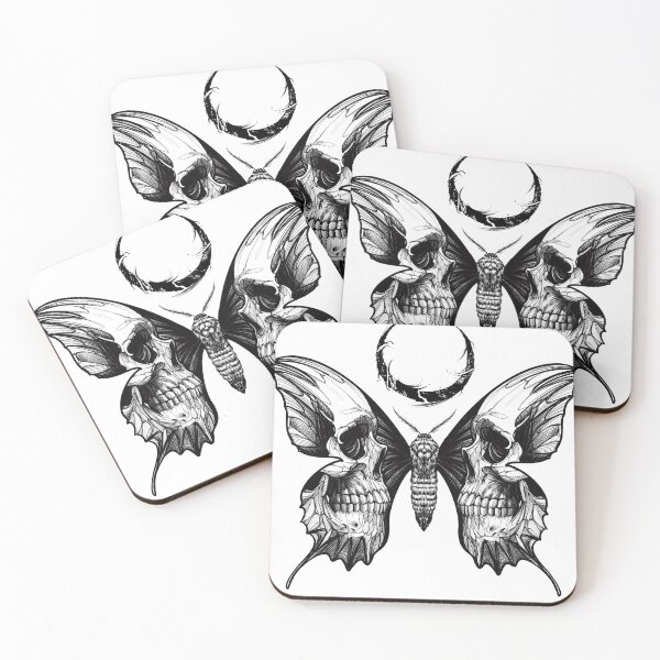 Item preview, skull butterfly designed and sold by LecoLA.