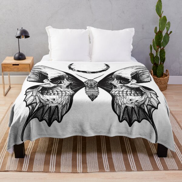 Item preview, skull butterfly designed and sold by LecoLA.