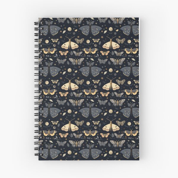 Item preview, Black and Cream Moths designed and sold by naturalplanners.