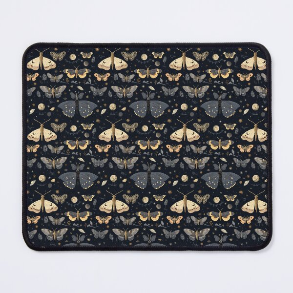 Item preview, Black and Cream Moths designed and sold by naturalplanners.