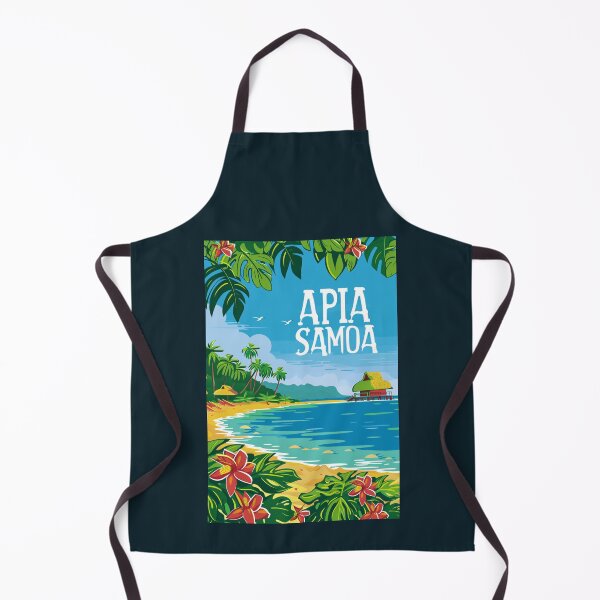 Item preview, A Vintage Travel Illustration of Apia - Samoa designed and sold by GoodOldVintage.
