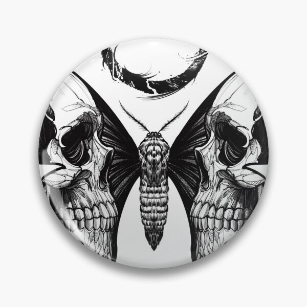 Item preview, skull butterfly designed and sold by LecoLA.