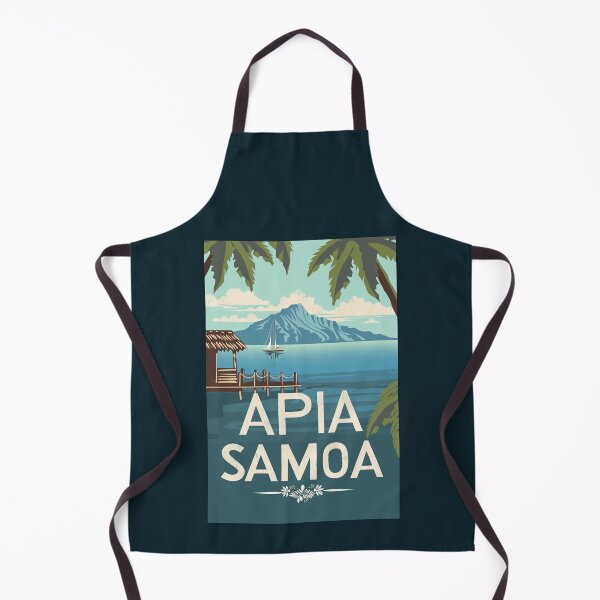 Item preview, A Vintage Travel Illustration of Apia - Samoa designed and sold by GoodOldVintage.