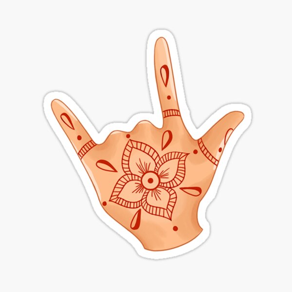 Mehndi Hand Sticker