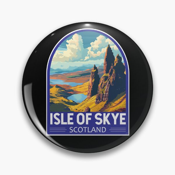 Item preview, Isle of Skye Scotland Travel Art Emblem designed and sold by KrisSidDesigns.