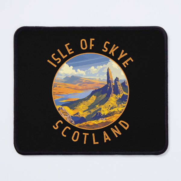 Item preview, Isle of Skye Scotland Retro Distressed Circle designed and sold by KrisSidDesigns.