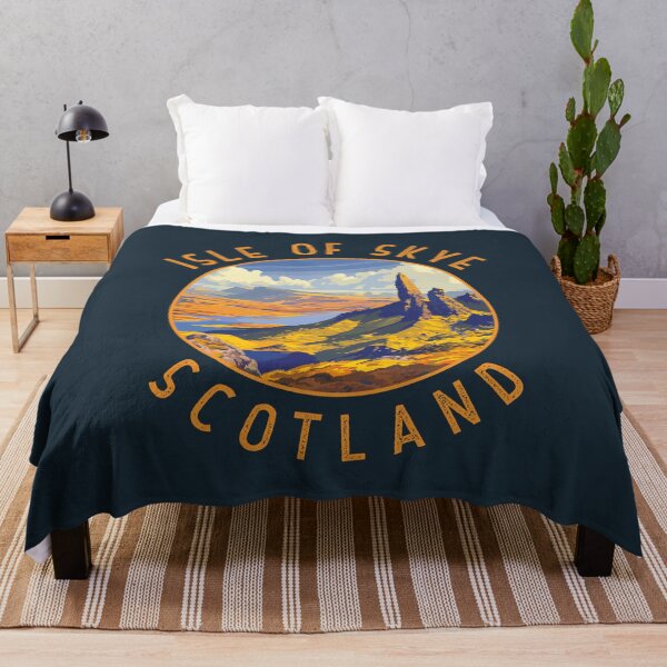 Item preview, Isle of Skye Scotland Retro Distressed Circle designed and sold by KrisSidDesigns.
