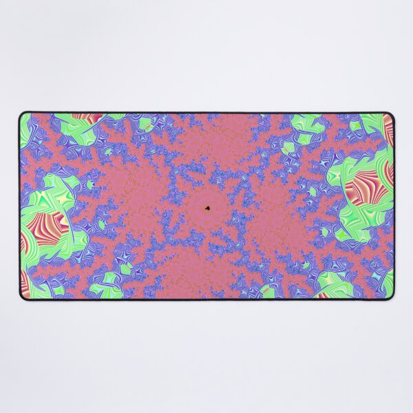 Item preview, Mandelbrot 106 - Banded pastel fractal branches in red, green, blue designed and sold by Draeger0.