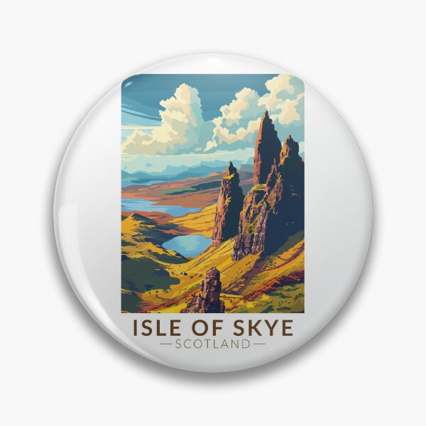 Item preview, Isle of Skye Scotland Travel Art Vintage designed and sold by KrisSidDesigns.