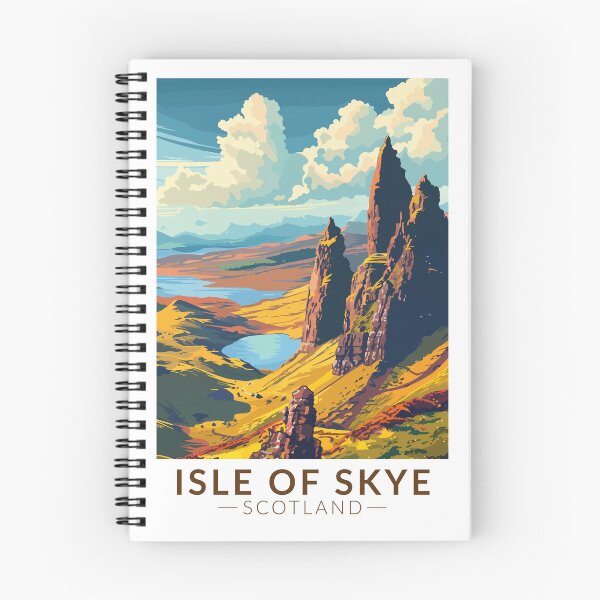 Item preview, Isle of Skye Scotland Travel Art Vintage designed and sold by KrisSidDesigns.