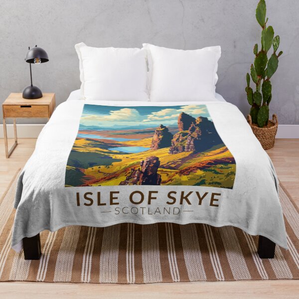 Item preview, Isle of Skye Scotland Travel Art Vintage designed and sold by KrisSidDesigns.