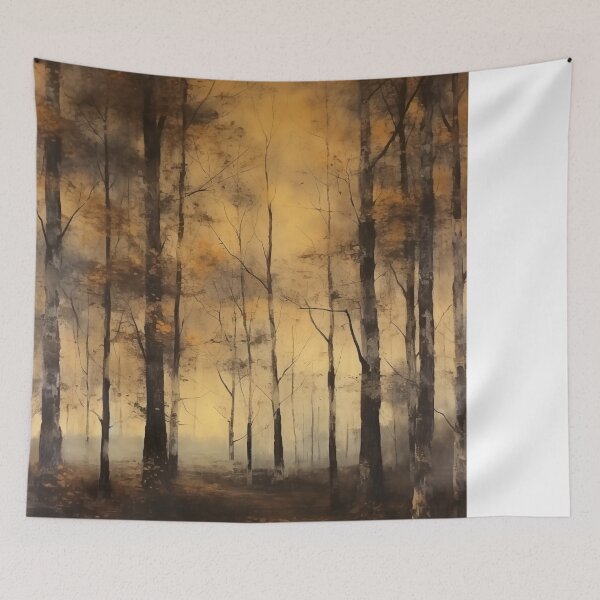 Item preview, Dark & Moody Forest Painting - Perfect gift for lovers of Dark Academia or Dark Cottagecore  designed and sold by JadeLotusArt.