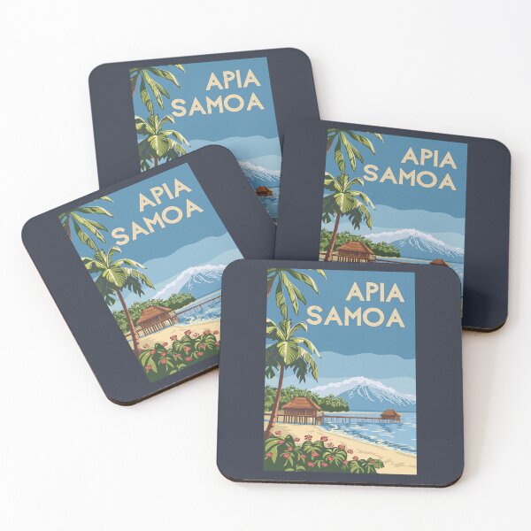 Item preview, A Vintage Travel Illustration of Apia - Samoa  designed and sold by GoodOldVintage.