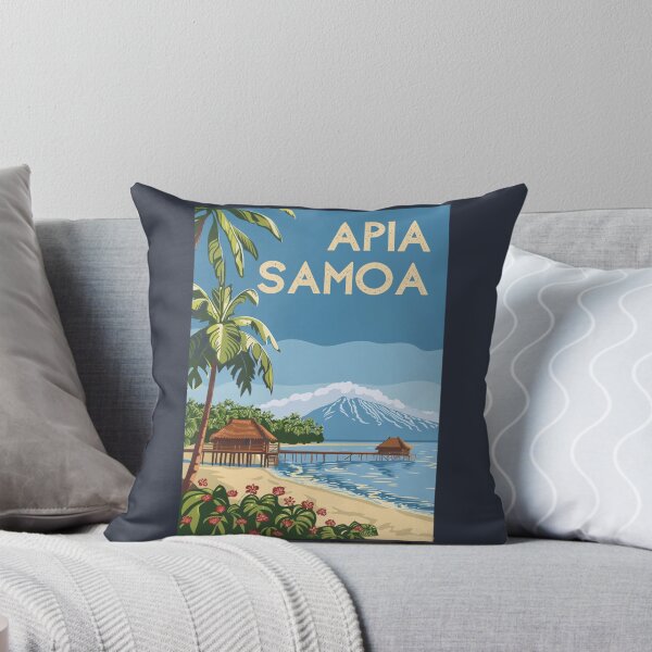 Item preview, A Vintage Travel Illustration of Apia - Samoa  designed and sold by GoodOldVintage.