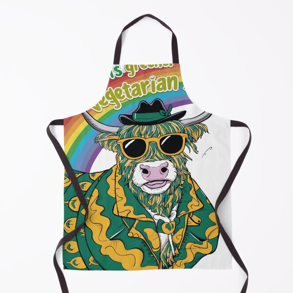 Item preview, Colorful cows support vegetarians designed and sold by StrictlyBilliM.