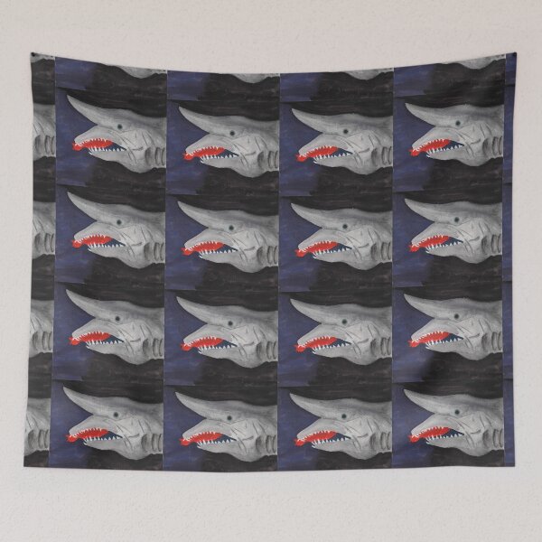 Item preview, Goblin Shark attacking designed and sold by JackieFrost13.