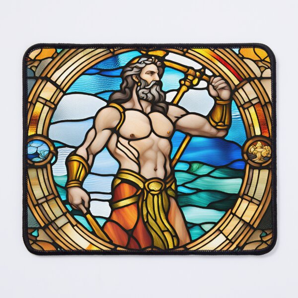 Item preview, Poseidon in church window design designed and sold by NetoArubian.